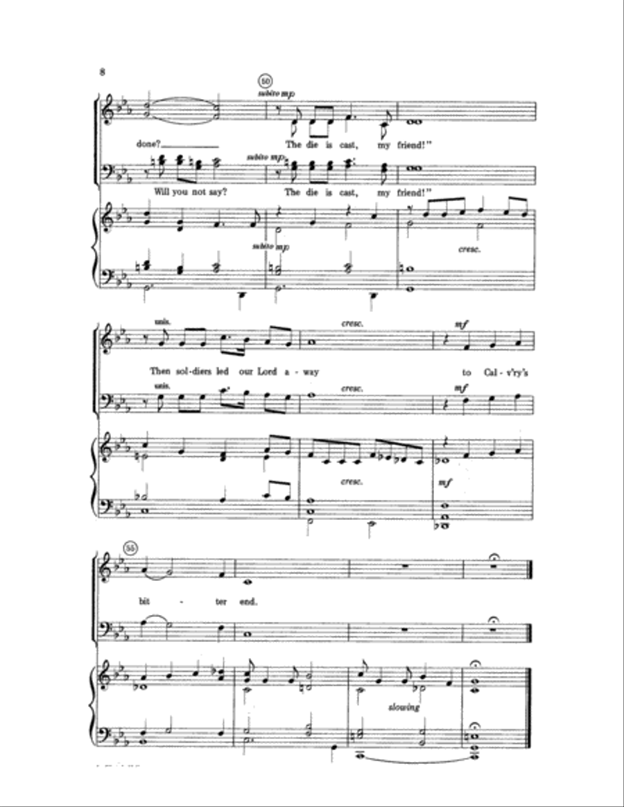 In Pilate's Hall In Pilate's Hall 4-Part scores gallery preview page 8