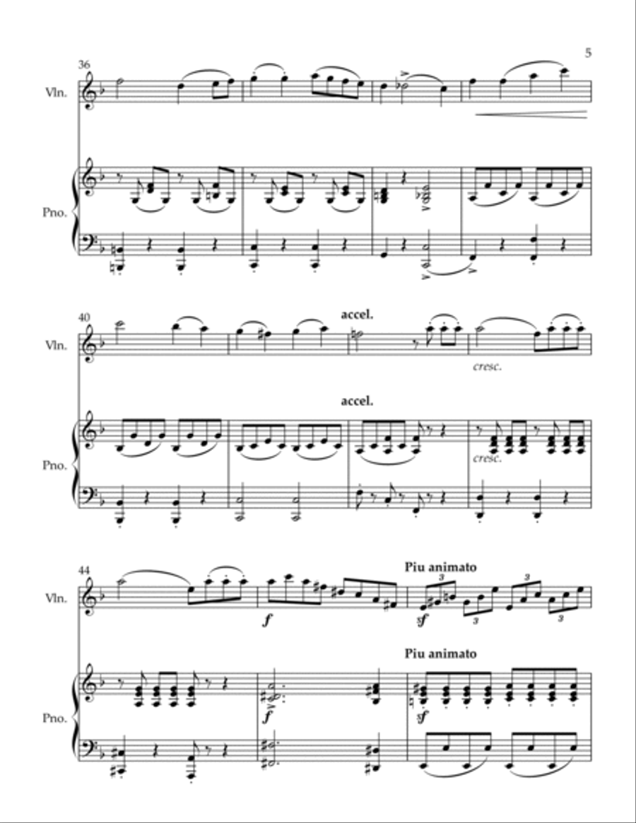 Les Puritains Fantasia Violin Solo scores gallery preview page 5