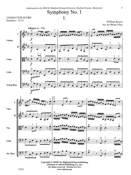 Symphony No. 1: Score