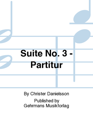 Book cover for Suite No. 3 - Partitur