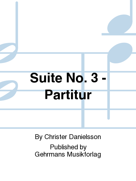 Suite No. 3 - Partitur