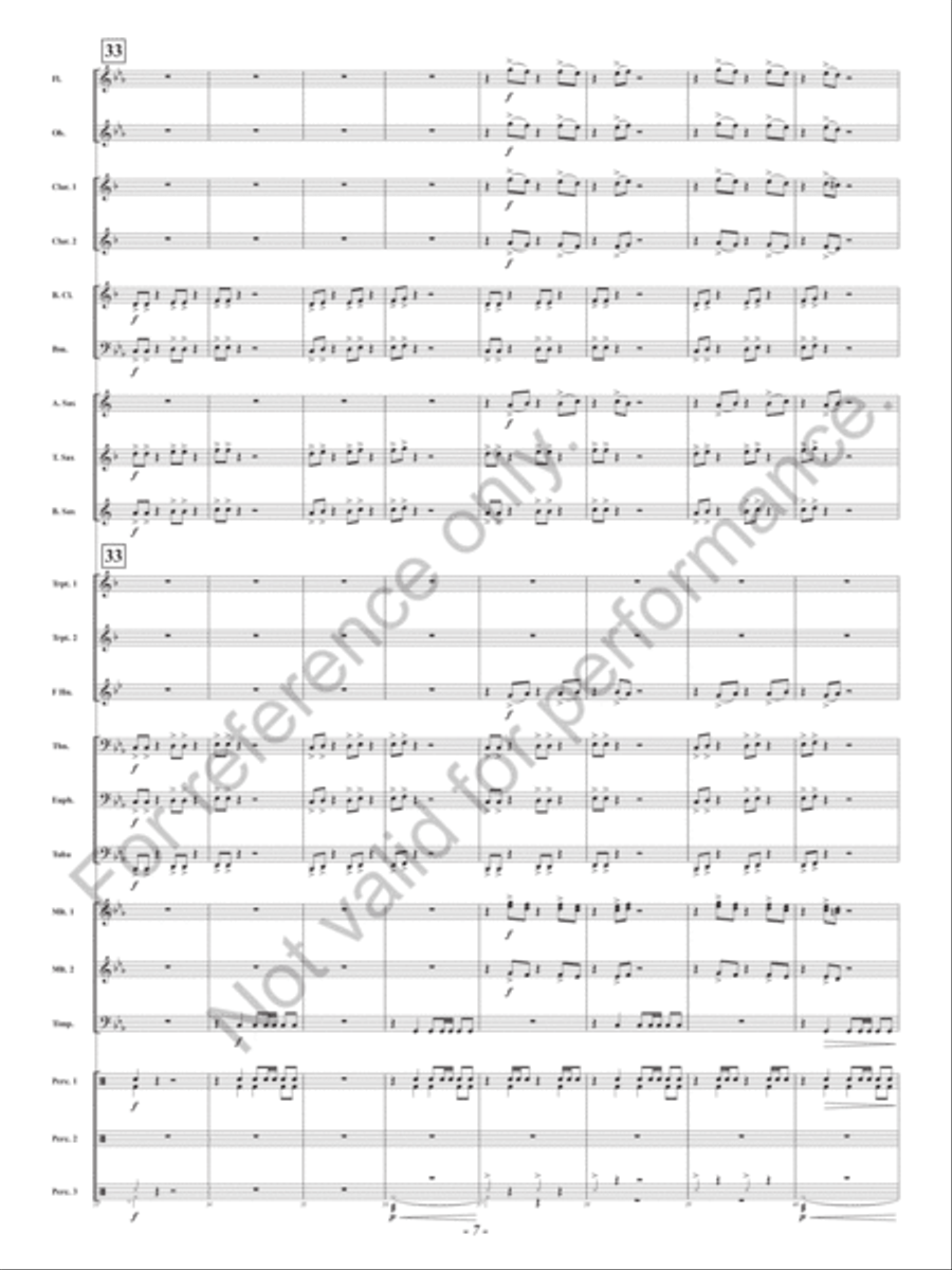 Lair Of The Gorgon Concert Band scores gallery preview page 8