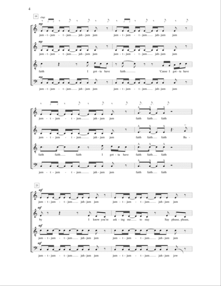 Faith 4-Part scores gallery preview page 4