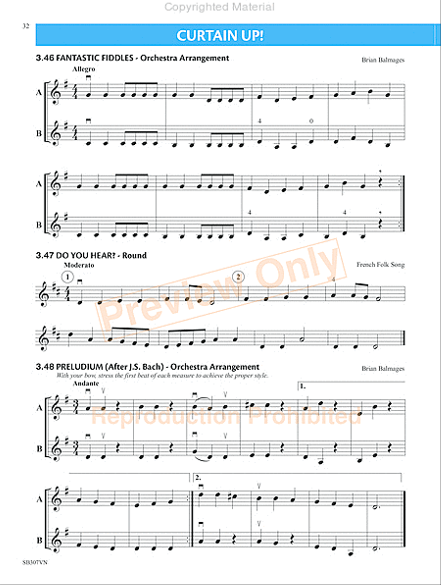 Measures of Success for String Orchestra-Violin Book 1 Chamber Orchestra scores gallery preview page 35