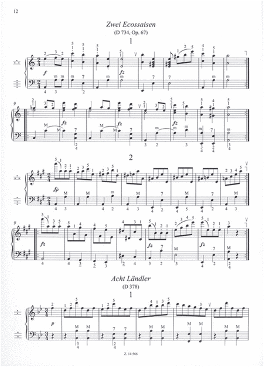 Tänze für Akkordeon Accordion scores gallery preview page 3