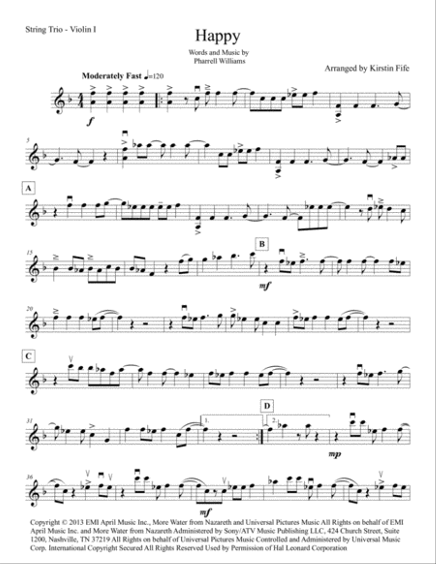 Happy Small Ensemble scores gallery preview page 1