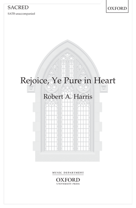 Book cover for Rejoice, ye pure in heart