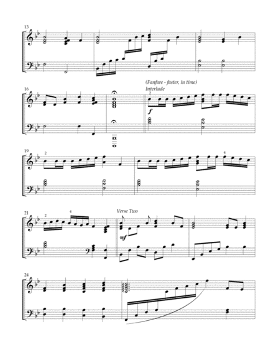 Stand Up, Stand Up For Jesus Piano Solo scores gallery preview page 3