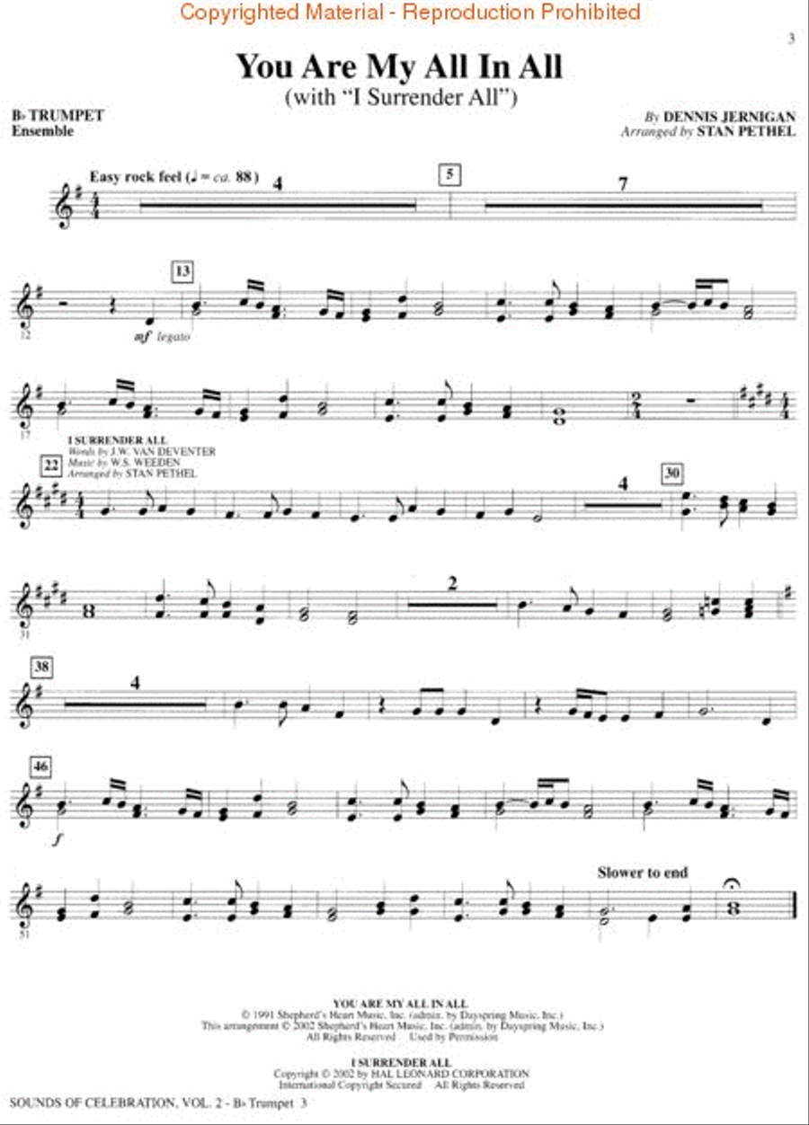 Sounds of Celebration – Volume 2 Trumpet Solo scores gallery preview page 4