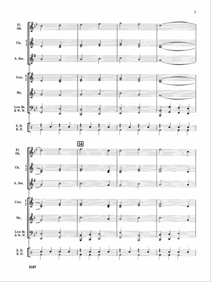 American Spirit March: Score Concert Band scores gallery preview page 3