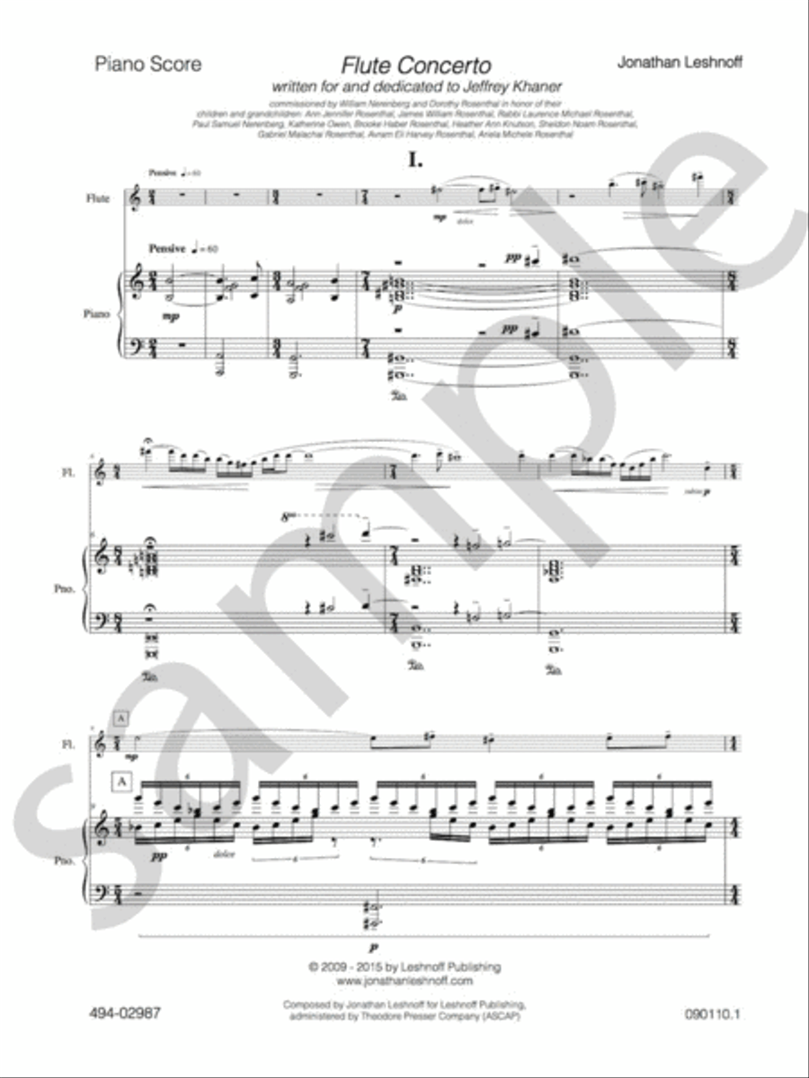 Flute Concerto Chamber Music scores gallery preview page 4