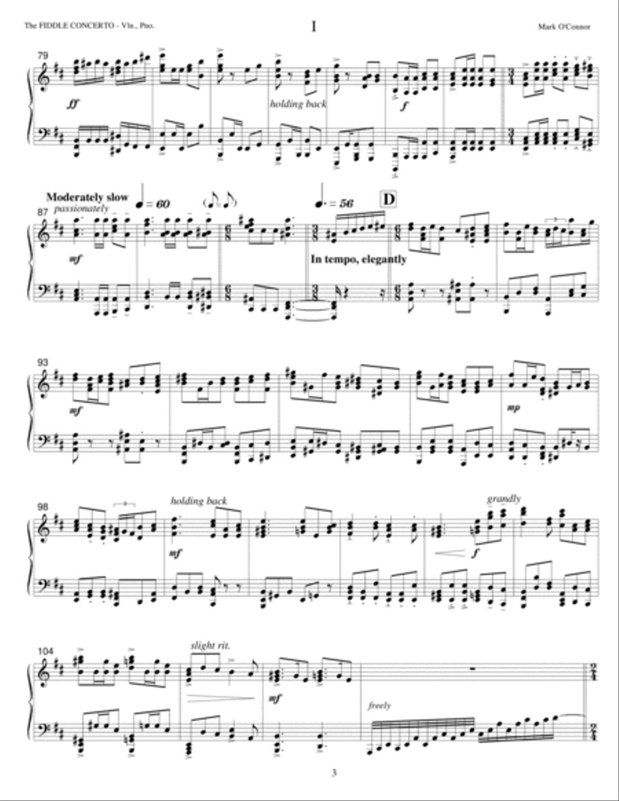 The Fiddle Concerto (piano score – violin and piano) Violin Solo scores gallery preview page 6