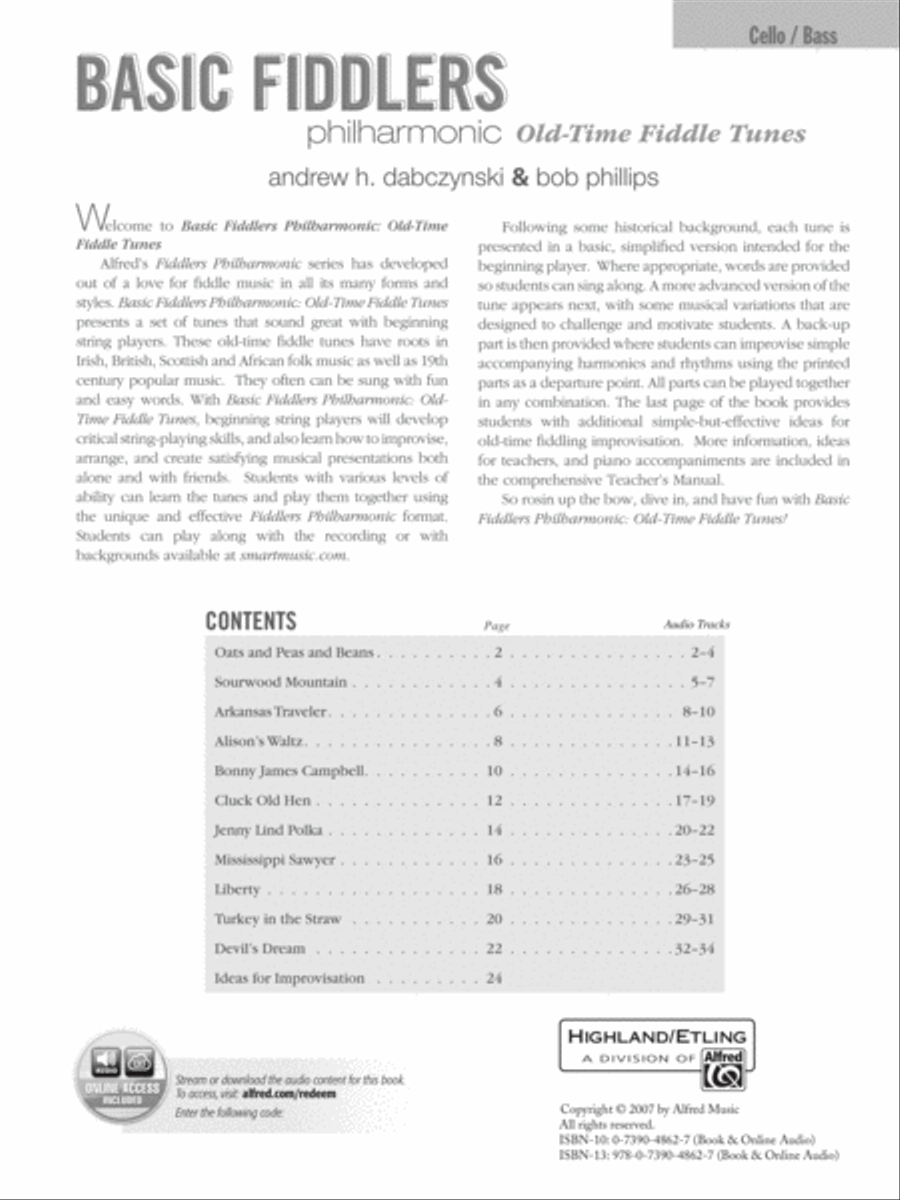 Basic Fiddlers Philharmonic Old-Time Fiddle Tunes String Orchestra scores gallery preview page 2