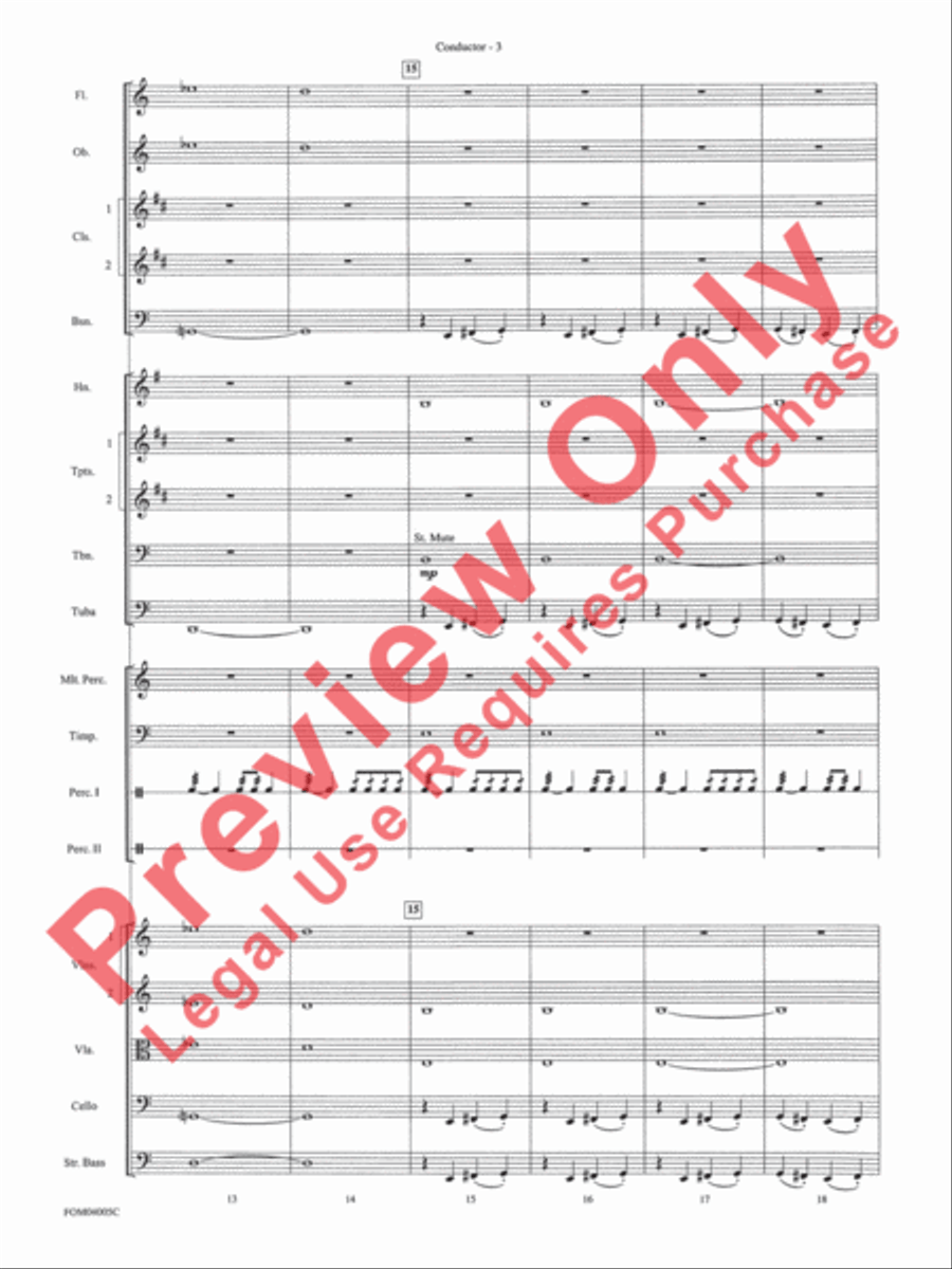 Lord of the Rings - The Return of the King (Conductor's Score) Full Orchestra scores gallery preview page 5