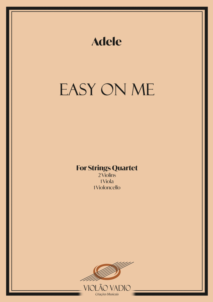 Easy On Me String Quartet scores gallery preview page 1
