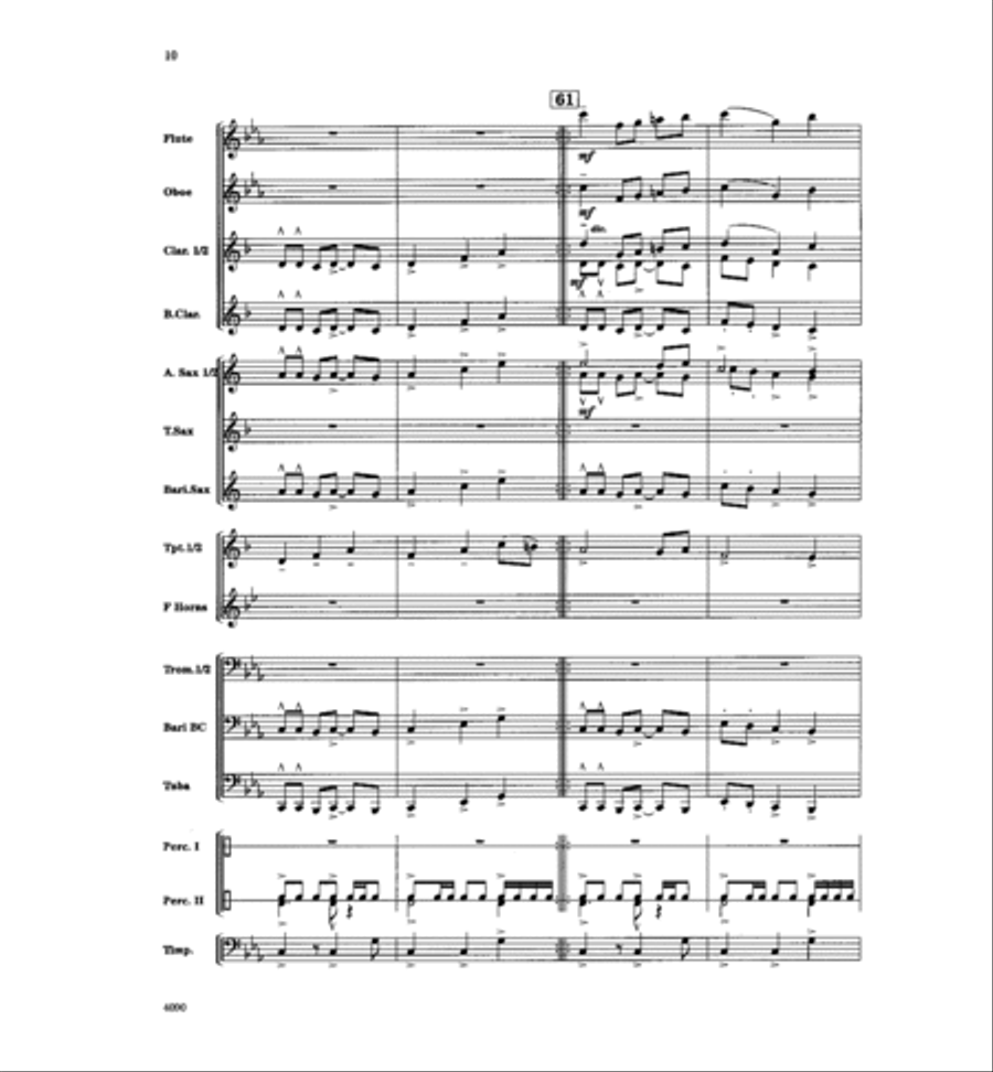 Pevensey Castle Concert Band scores gallery preview page 11