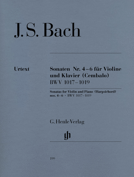 Sonatas for Violin and Piano (Harpsichord) 4-6 BWV 1017-1019
