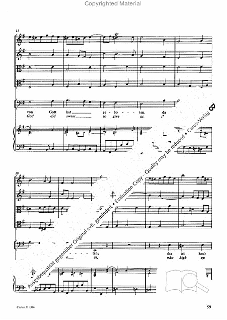 Christ lay in death's cold prison (Christ lag in Todesbanden) 4-Part scores gallery preview page 57