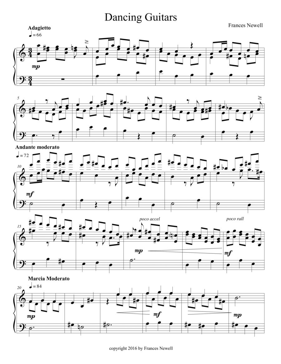 Dancing Guitars-for Carillon Part scores gallery preview page 1