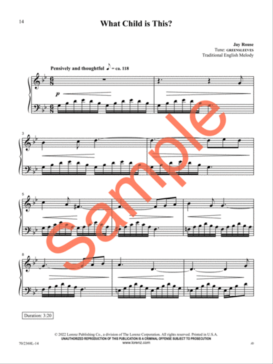 Glad Tidings of Great Joy Piano Solo scores gallery preview page 13