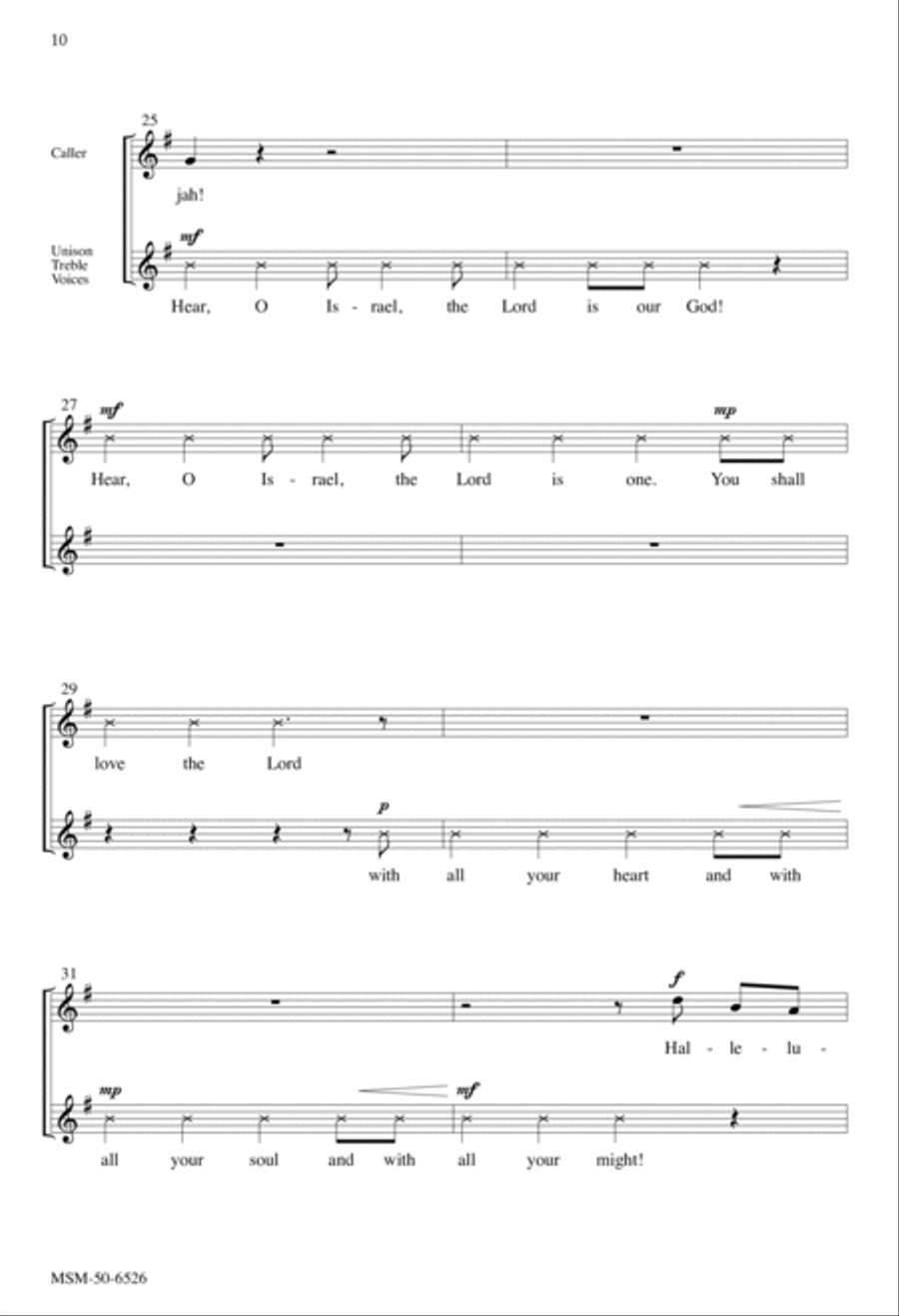 Hallelujah, Mungu wa Israeli 4-Part scores gallery preview page 8