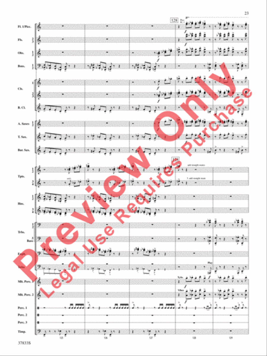 Symphonic Essay Symphonic Essay Concert Band scores gallery preview page 24