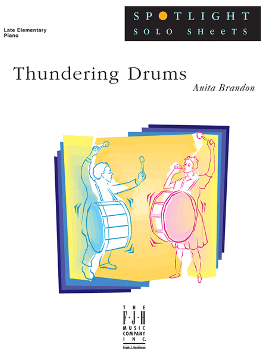 Thundering Drums Easy Piano scores gallery preview page 1