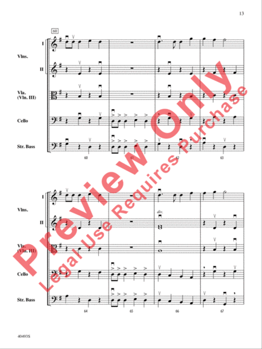 Christmas Toys on Parade String Orchestra scores gallery preview page 14