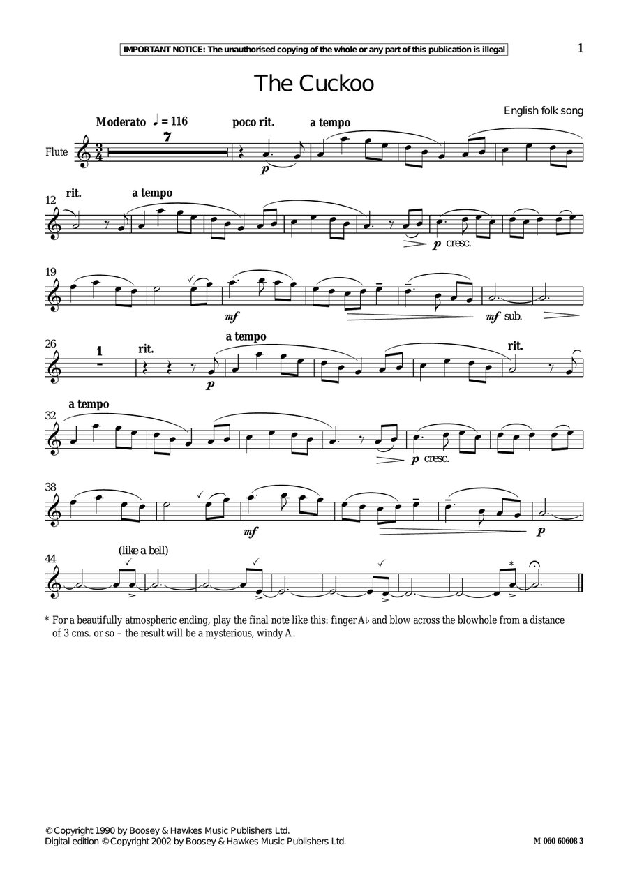 The Cuckoo The Cuckoo Part scores gallery preview page 1