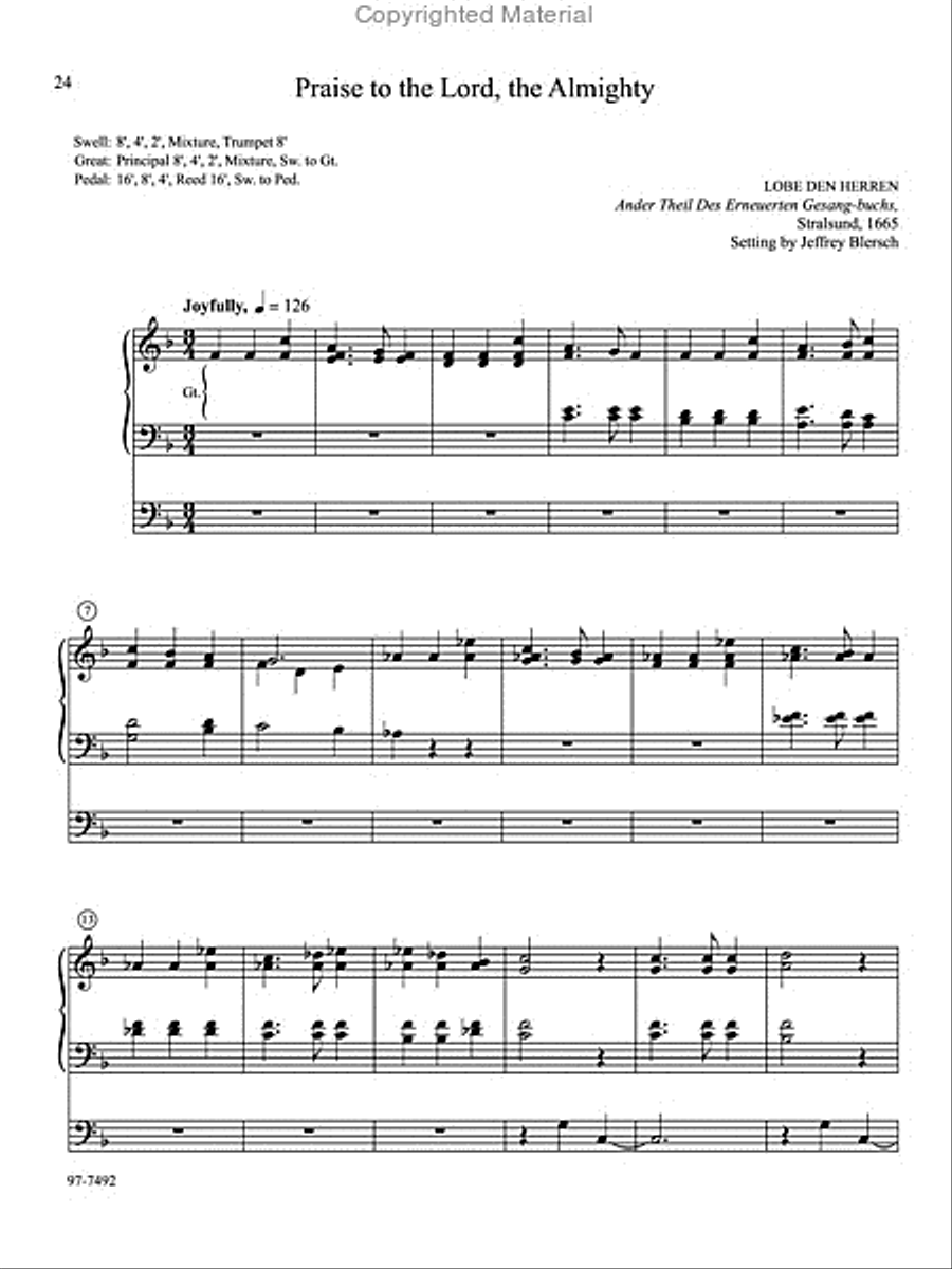 Musica Sacra: Easy Hymn Preludes for Organ, Vol. 8 Organ scores gallery preview page 10