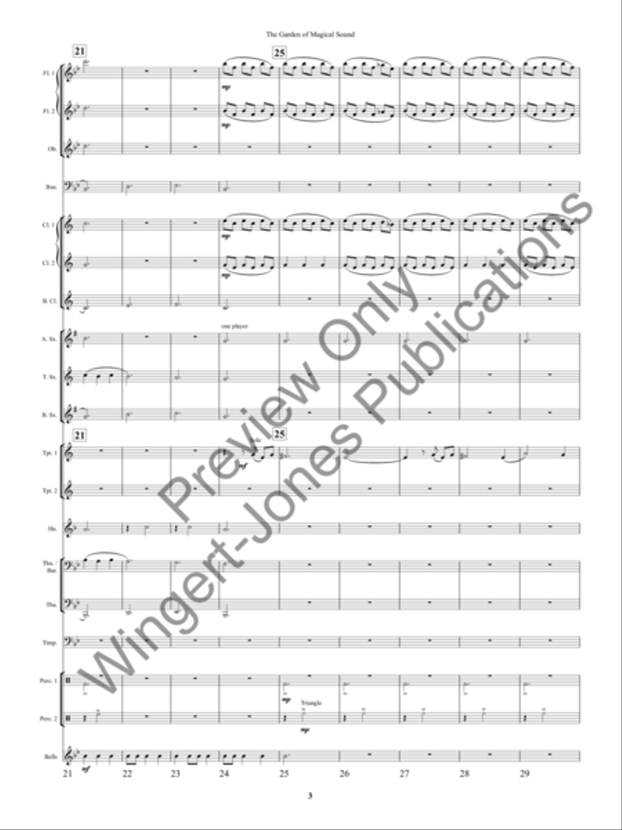The Garden of Magical Sound Concert Band scores gallery preview page 6