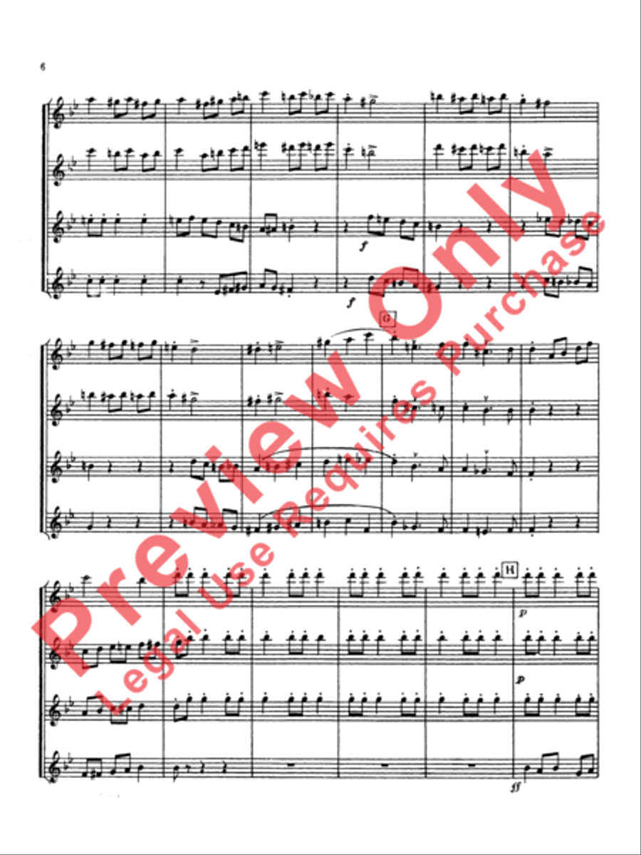 Scherzo Brilliante Flute Quartet scores gallery preview page 7