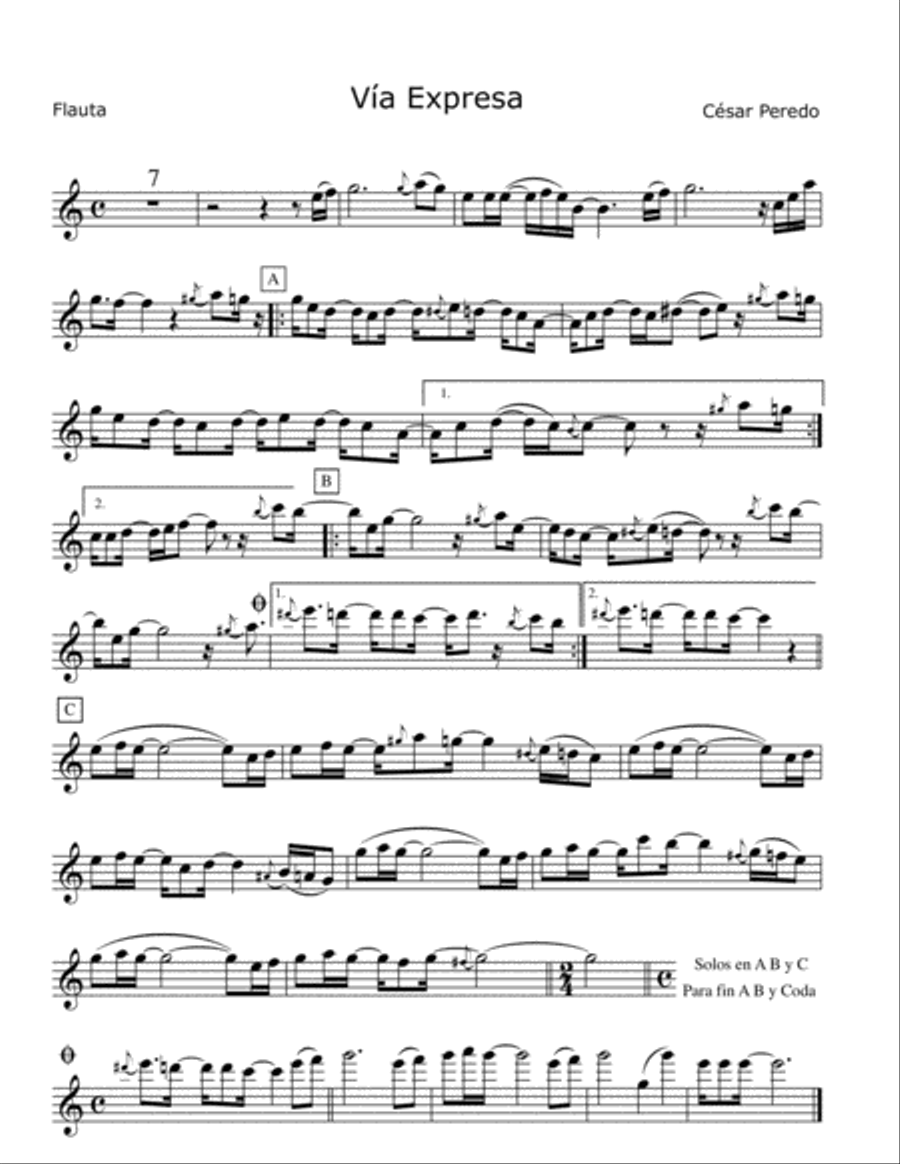 Latin outlet jazz flute