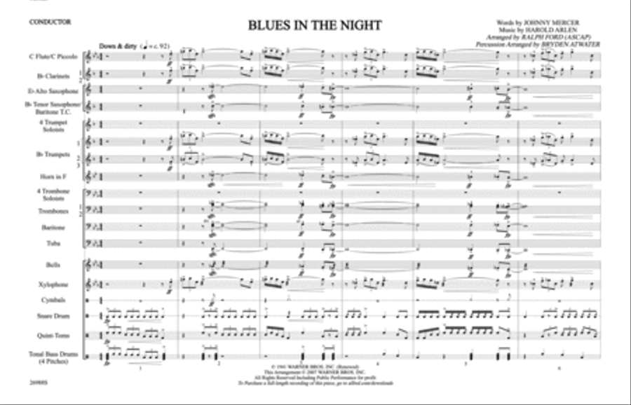 Blues in the Night Blues in the Night Marching Band scores gallery preview page 2