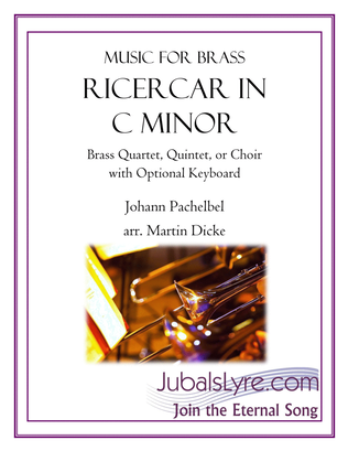 Book cover for Ricercar in C Minor (Brass Quartet, Brass Quintet, or Brass Choir)