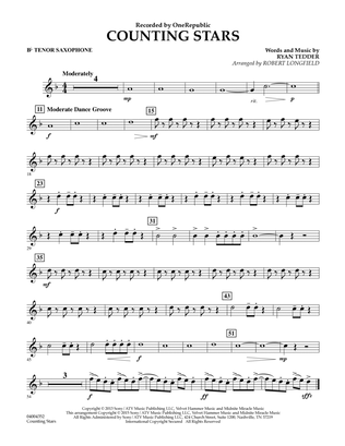 Counting Stars - Bb Tenor Saxophone