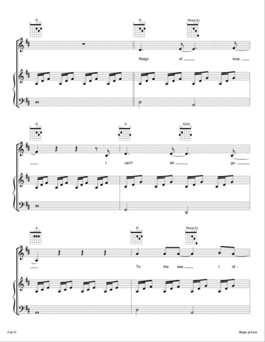 Reign Of Love Voice scores gallery preview page 5