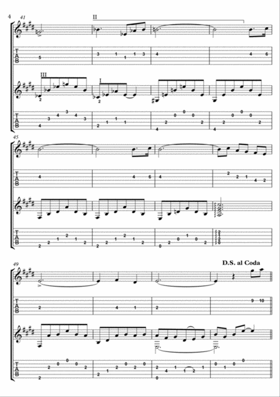 Cavatina Guitar scores gallery preview page 4
