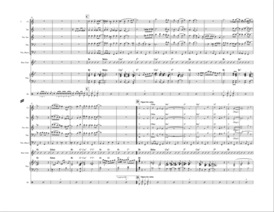 Just A Closer Walk With Thee Jazz Ensemble scores gallery preview page 2