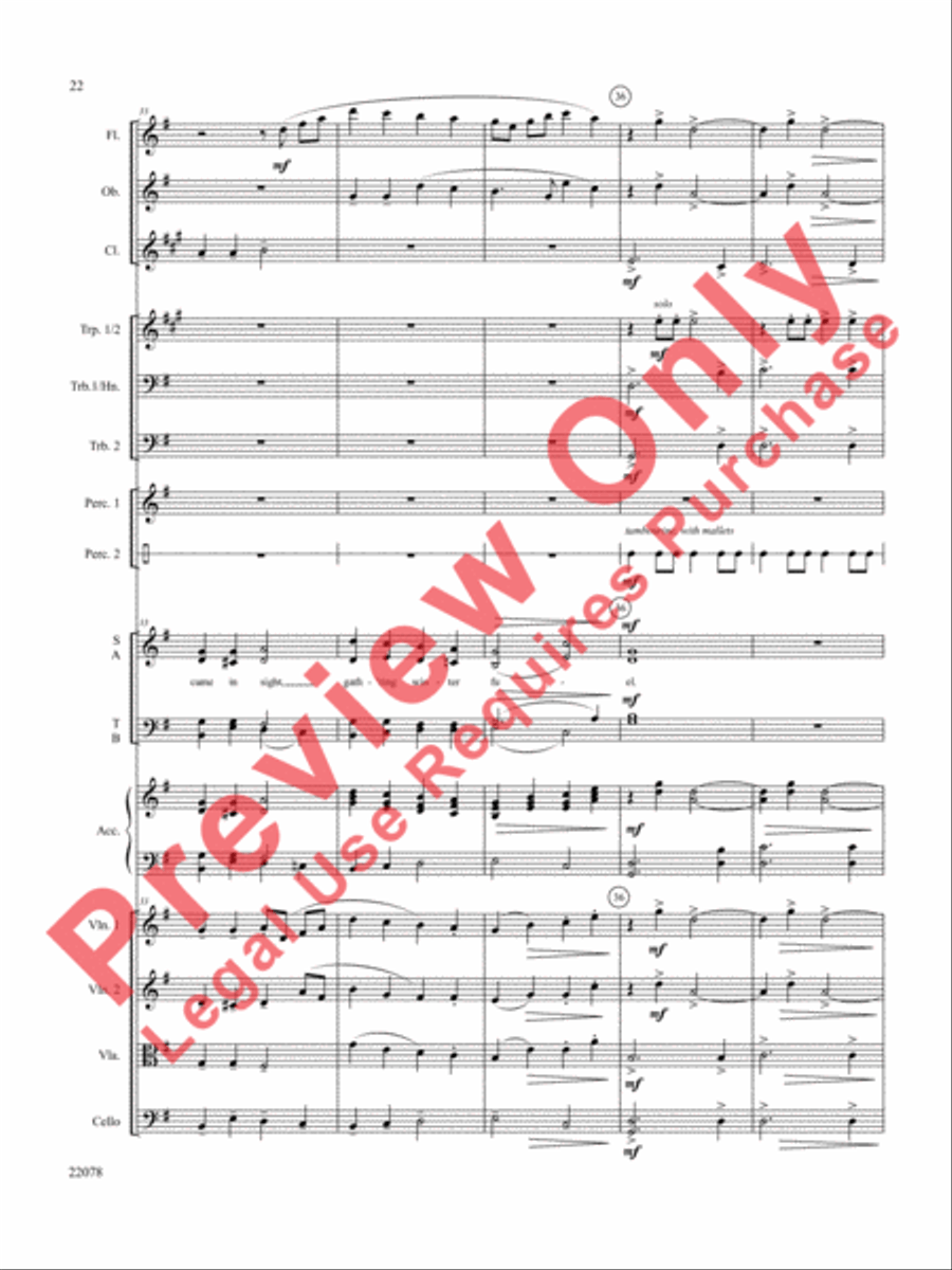 A Christmas Carol (Instrumental Parts) Choir scores gallery preview page 23