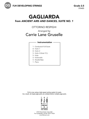 Gagliarda: Score