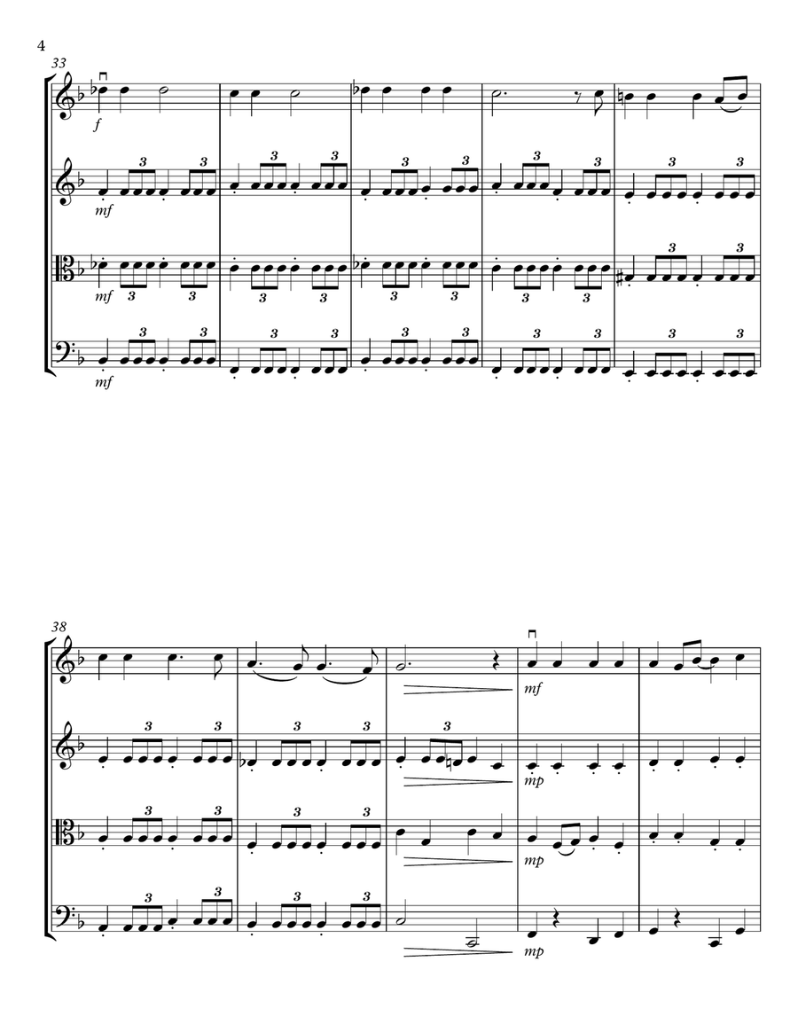 Sympathique String Quartet scores gallery preview page 4