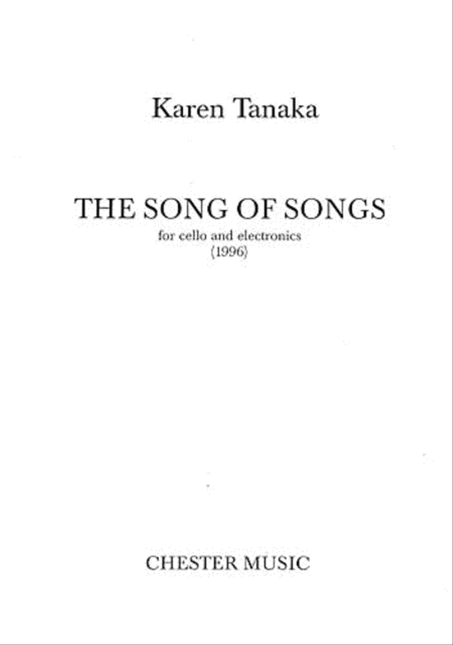 The Song Of Songs Cello scores gallery preview page 1