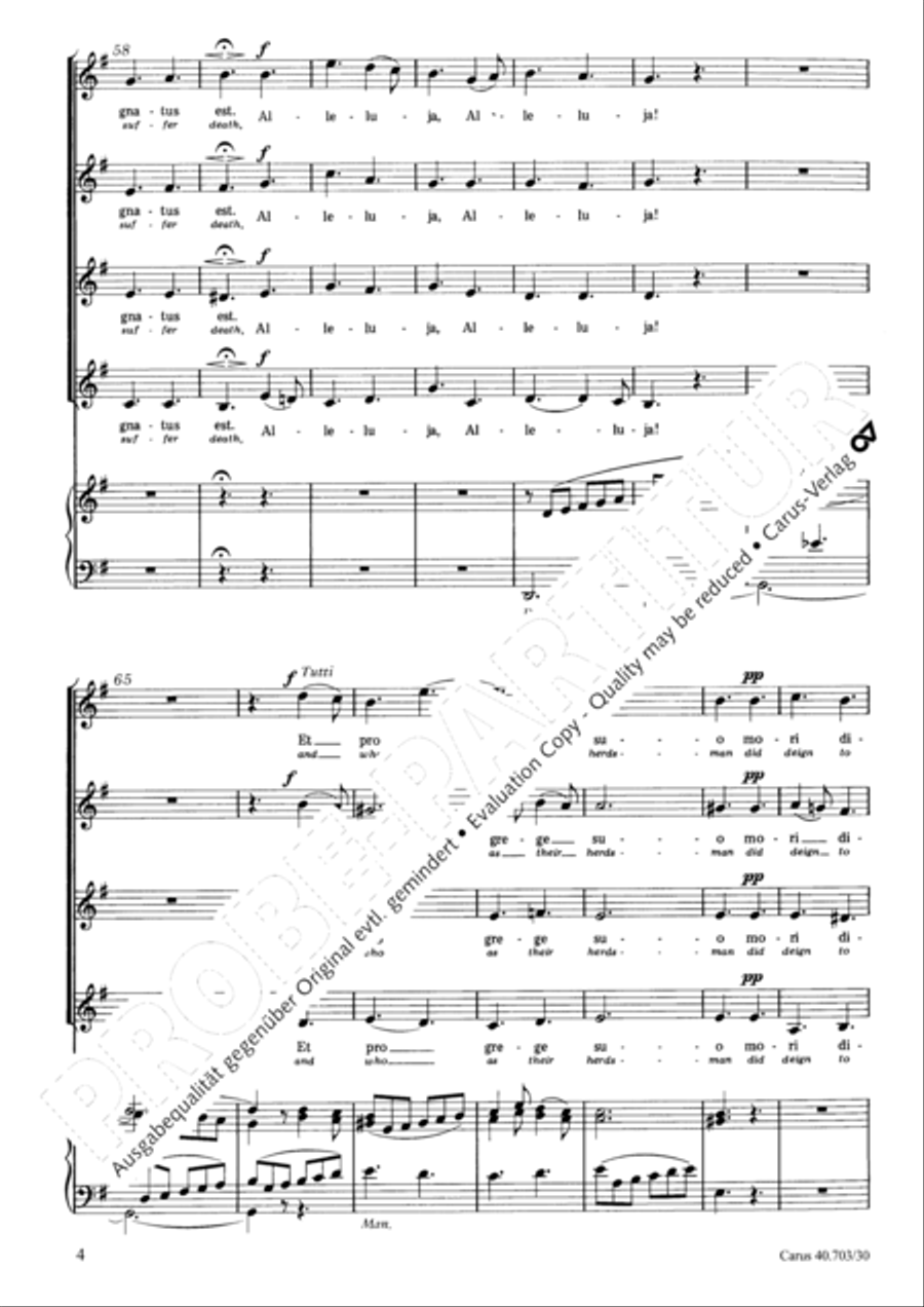 Surrexit pastor bonus (The shepherd blest is risen) SSAA scores gallery preview page 5