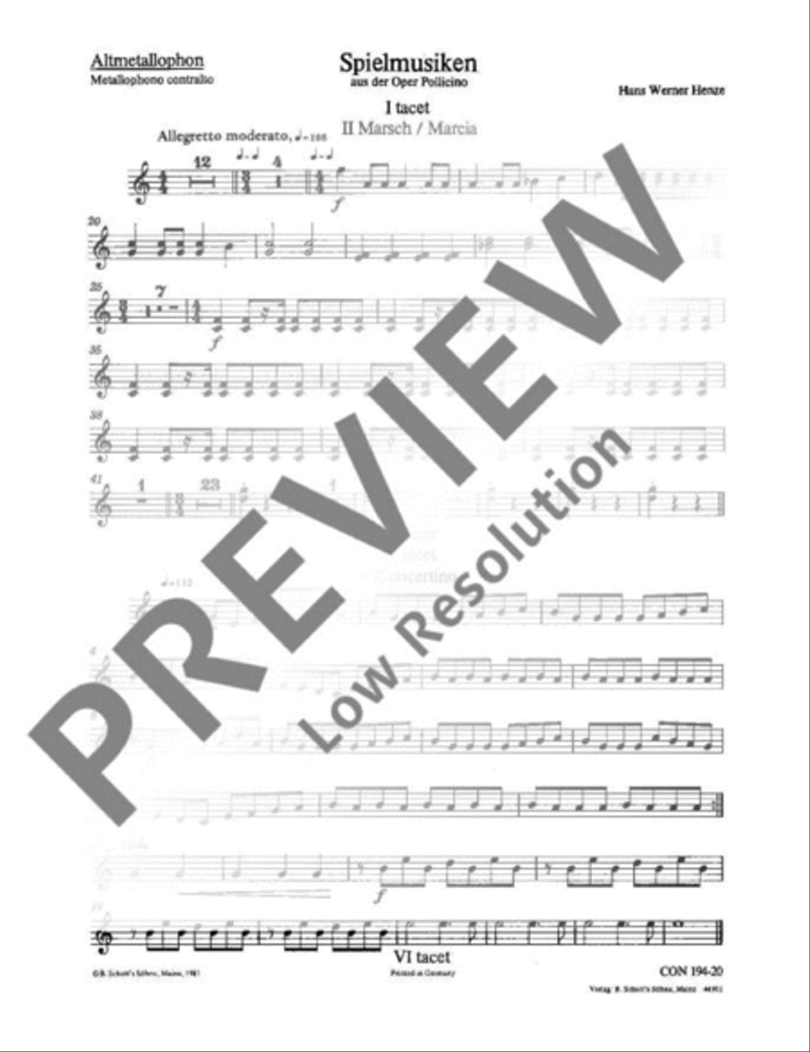 Pollicino Spielmusiken Part scores gallery preview page 2