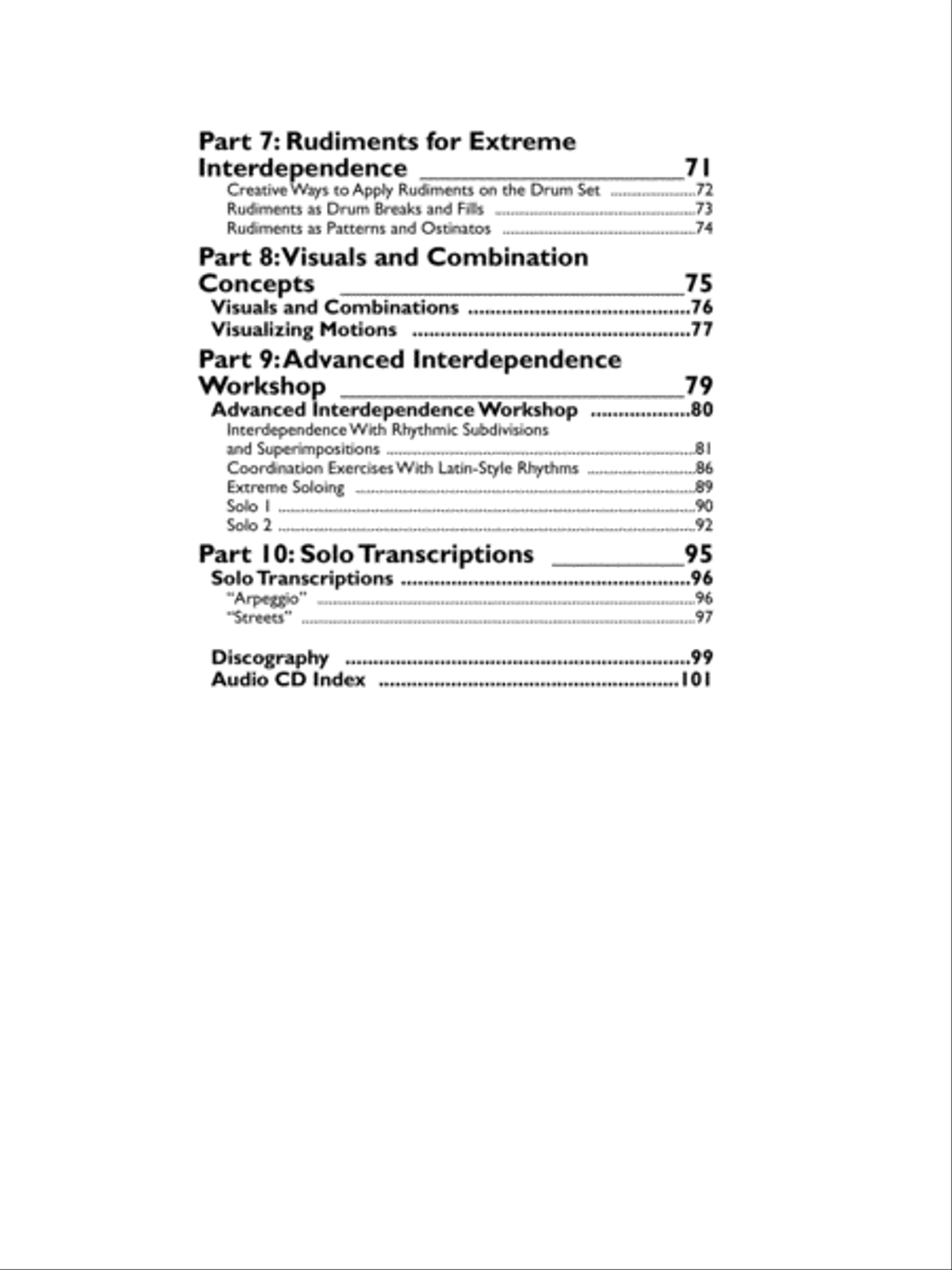 Extreme Interdependence Extreme Interdependence Drum Set scores gallery preview page 3