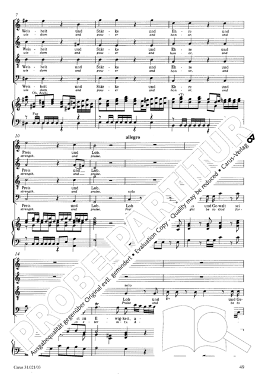 Lord my God, my heart and soul were sore distressed (Ich hatte viel Bekummernis) STB scores gallery preview page 50