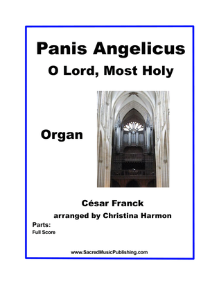 Book cover for Panis Angelicus O Lord, Most Holy - Organ