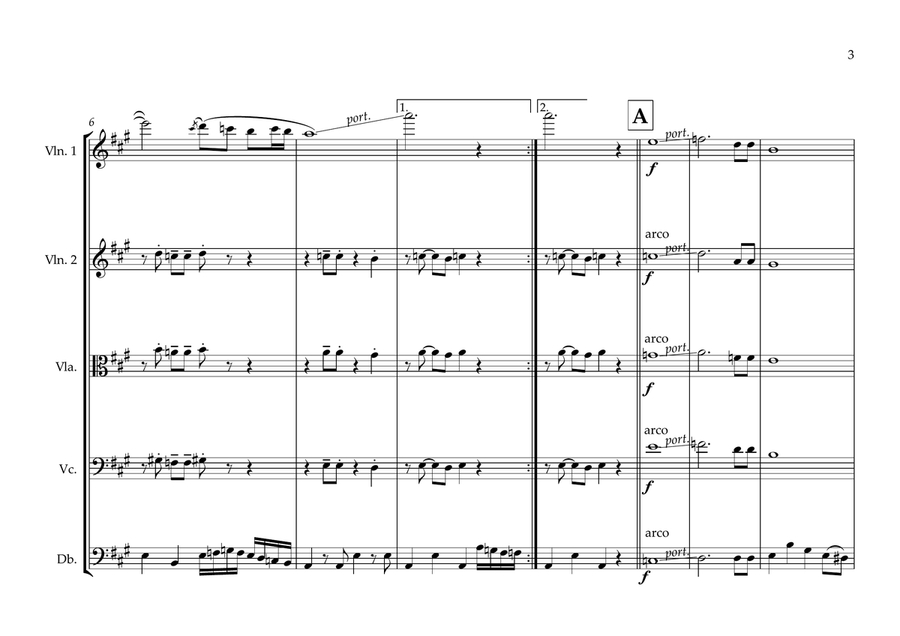 Romani Anthem (Gelem, Gelem) for String Orchestra (MFAO World National Anthem Series) String Orchestra scores gallery preview page 3