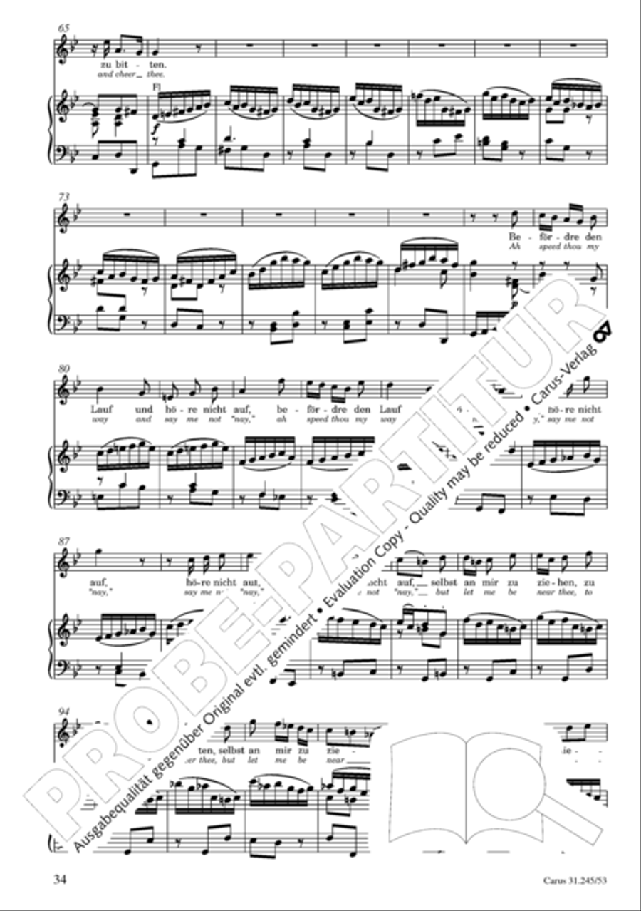 St. John Passion (Johannes-Passion) 4-Part scores gallery preview page 35